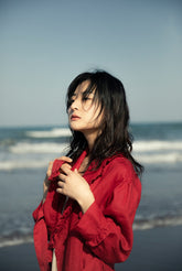 Colleen Linen Cotton Women Trench Coat